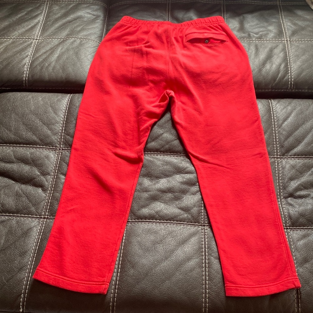 Nike Men’s Red Club Fleece Sweatpants - Picture 3 of 8
